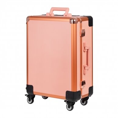 Make-up mirror - cosmetic suitcase PORTABLE GOLD 1