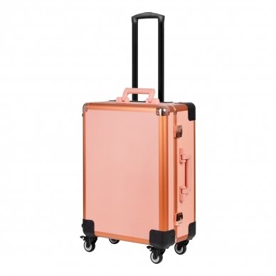 Make-up mirror - cosmetic suitcase PORTABLE GOLD 2