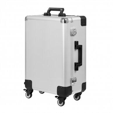 Make-up mirror - cosmetic suitcase PORTABLE SILVER 1