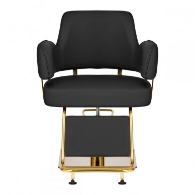 Frizieru krēsls GABBIANO PROFESSIONAL HAIRDRESSING CHAIR LINZ GOLD BLACK 2