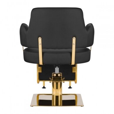 Frizieru krēsls GABBIANO PROFESSIONAL HAIRDRESSING CHAIR LINZ GOLD BLACK 3