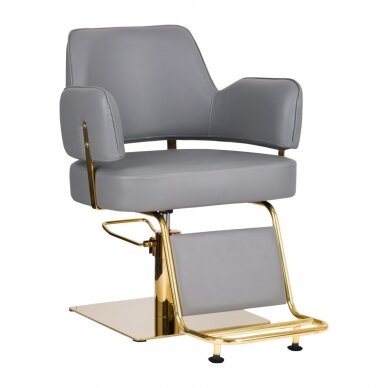 Fotel fryzjerski GABBIANO PROFESSIONAL HAIRDRESSING CHAIR LINZ GOLD GREY