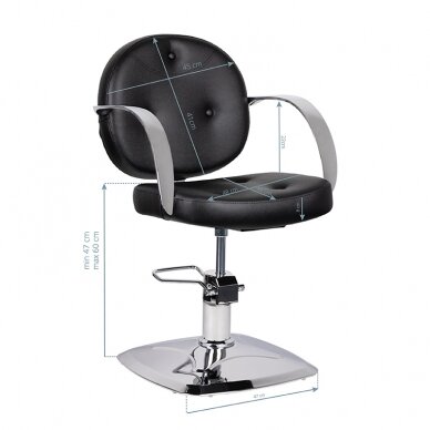 Kampaamotuoli HAIRDRESSING CHAIR PIE BLACK 6