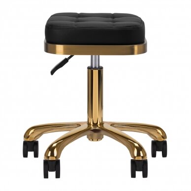 Kosmetoloogiline stool ROMAN BLACK GOLD 1