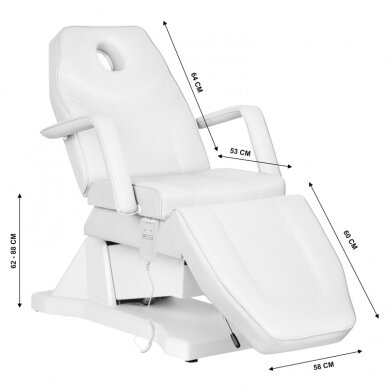 Cosmetology chair ELECTRIC COSMETIC CHAIR 1 MOTOR WHITE 6