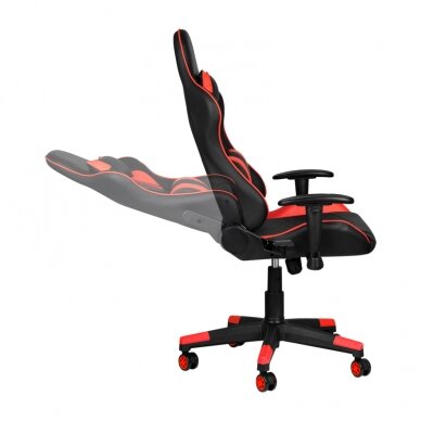 Biroja krēsls uz riteņiem GAMING CHAIR PREMIUM RED 6