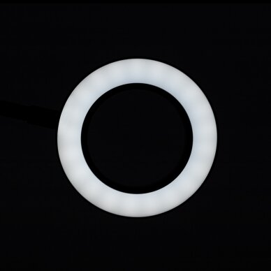 Kosmētikas LED lampa ar lupu 5D SNAKE RING 5W BLACK 5