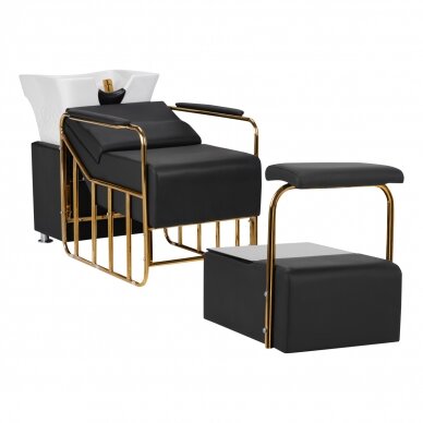 Hairdressing salon sink Gabbiano Diana Gold Black