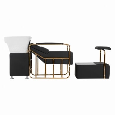 Juuksuri valamu Gabbiano Diana Gold Black 1