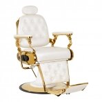 Friseurstuhl Barber Chair Gabbiano Francesco Gold White