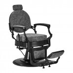 Friseurstuhl Barber Chair President Old Leather Grey