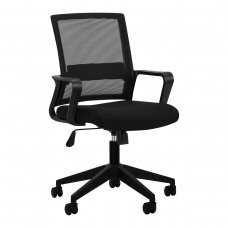 Biroja krēsls uz riteņiem RECEPTION CHAIR ETNA BLACK