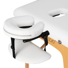 Klappbare Massageliege ACTIVFIZJO WOOD LUX 2 WHITE