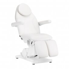 Kosmetoloģijas krēsls Sillon Basic Electric 3 Motors Professional Pedi White