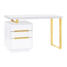 Kosmeetiku laud 3311G Gold White