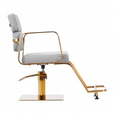 Kampaamotuoli GABBIANO HAIRDRESSING CHAIR PORTO ETERNITY GOLD GREY