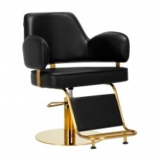 Frizieru krēsls Gabbiano Professional Hairdressing Chair Linz Black Gold