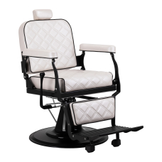 Hairdressing Barber Chair Gabbiano Carlos Extra Pearl