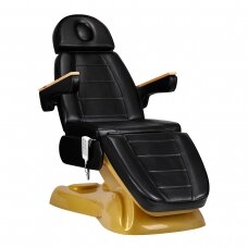 Fotel kosmetyczny SILLON LUX 273B ELECTRIC ARMCHAIR 3 MOTOR GOLD BLACK