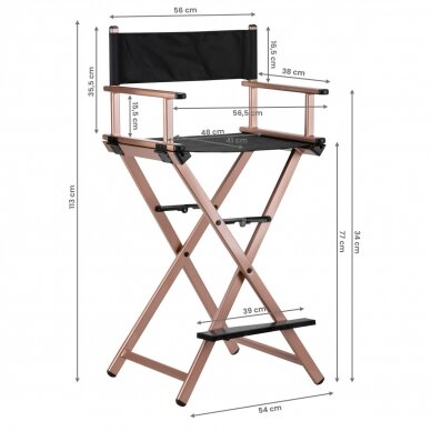 Make up outlet directors chair