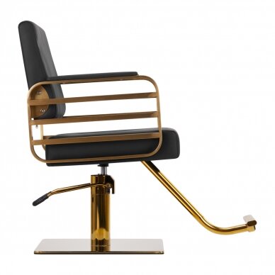 Hairdressing chair GABBIANO PROFESSIONAL HAIRDRESSING CHAIR AVILA GOLD BLACK 1