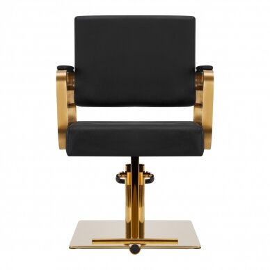 Hairdressing chair GABBIANO PROFESSIONAL HAIRDRESSING CHAIR AVILA GOLD BLACK 2