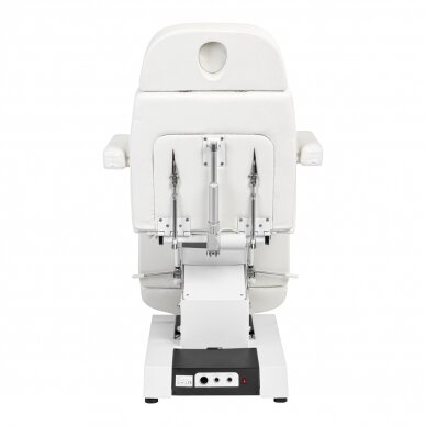 Kosmetoloģijas krēsls Expert Electric 3 Motors W-12 Professional Podo White 5