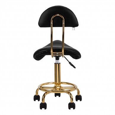 Kosmetologinė meistro kėdutė STOOL BEAUTY 3 BLACK GOLD 3