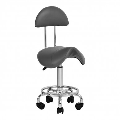 Kosmetoloģijas taburete STOOL BEAUTY 3 GREY