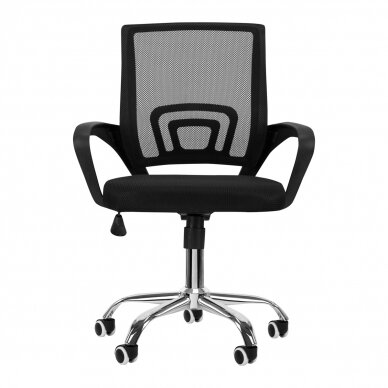 Krzesło biurowe na kółkach  RECEPTION CHAIR ETA BLACK 2