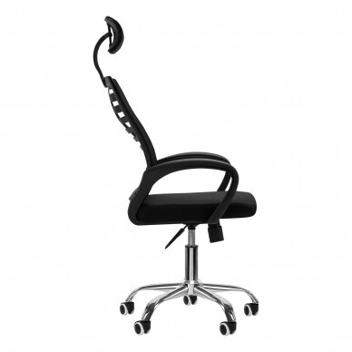 Office chair on wheels RECEPTION CHAIR MOON PLUS BLACK 1