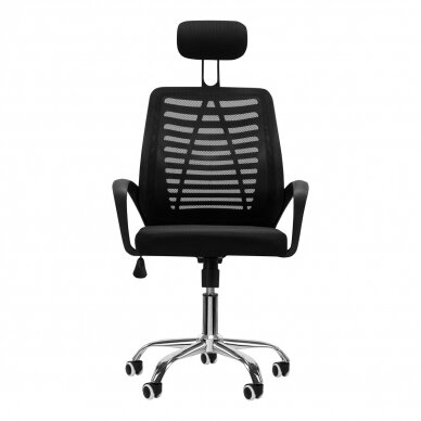 Office chair on wheels RECEPTION CHAIR MOON PLUS BLACK 2