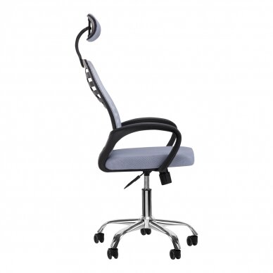 Biroja krēsls uz riteņiem RECEPTION CHAIR MOON PLUS GREY 1