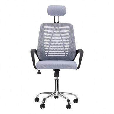 Biroja krēsls uz riteņiem RECEPTION CHAIR MOON PLUS GREY 2