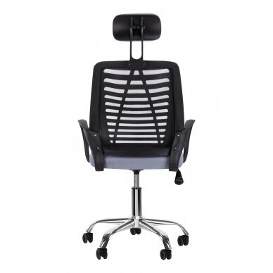 Biroja krēsls uz riteņiem RECEPTION CHAIR MOON PLUS GREY 3