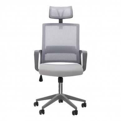 Офисный стул на колесиках RECEPTION CHAIR ETNA PLUS WHITE GREY 2