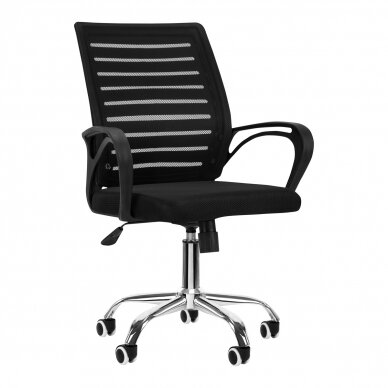 Biroja krēsls uz riteņiem RECEPTION CHAIR SIGMA BLACK