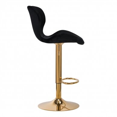 Barstuhl BRAVISIMUS VELVET BLACK GOLD 1