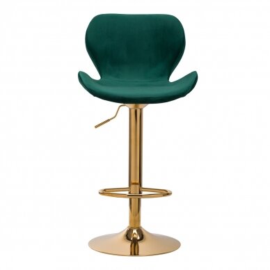 Barstuhl BRAVISIMUS VELVET GREEN GOLD 2