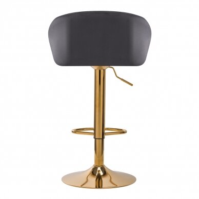 Bar stool STILISIMUS VELVET GREY GOLD 3