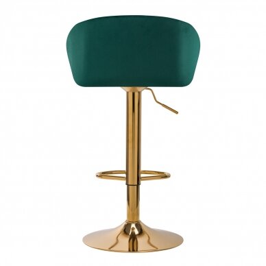 Bar stool STILISIMUS VELVET GREEN GOLD 3