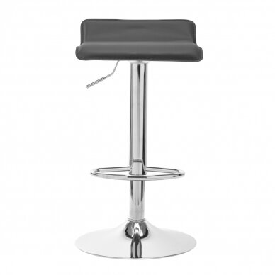 Bar stool WAVY ECO LEATHER CHROME GREY 2