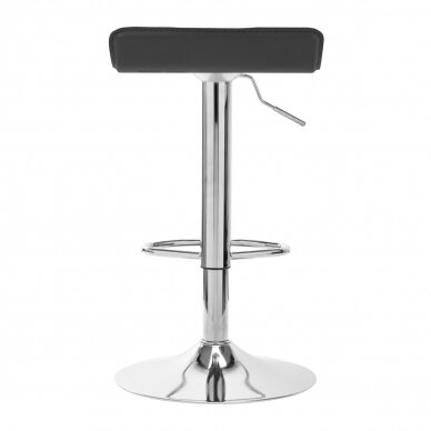 Bar stool WAVY ECO LEATHER CHROME GREY 3