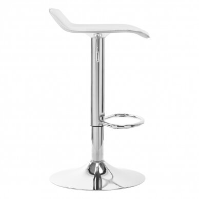 Barstuhl WAVY ECO LEATHER CHROME WHITE 1