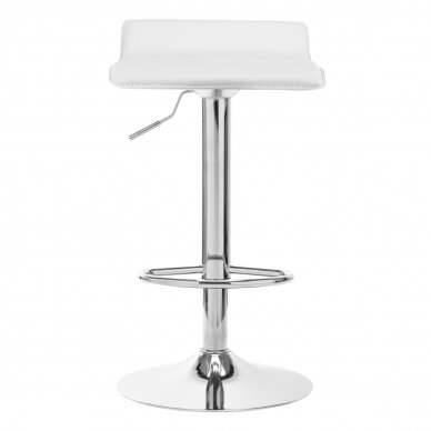 Barstuhl WAVY ECO LEATHER CHROME WHITE 2