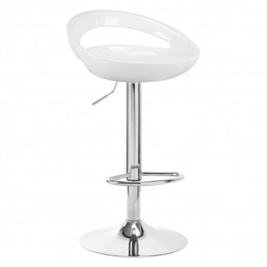 Bar stool LUPUS ECO LEATHER CHROME WHITE