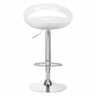 Bar stool LUPUS ECO LEATHER CHROME WHITE 2