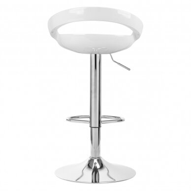 Bar stool LUPUS ECO LEATHER CHROME WHITE 3