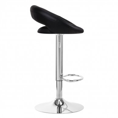 Bar stool BREEZY ECO LEATHER CHROME BLACK 1