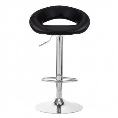 Bar stool BREEZY ECO LEATHER CHROME BLACK 2